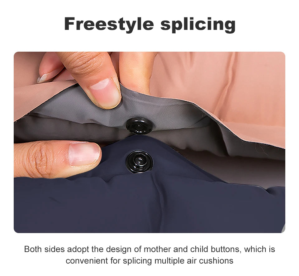 Outdoor Thicken Camping Mattress Ultralight Self-inflating Air Mattress Built-in Inflator Pump For Travel Hiking Fishing