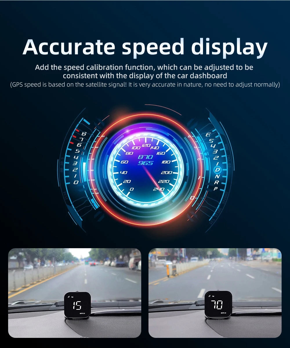 G4S GPS Smart Gauge Head Up Display For HUD Auto Computer Speedometer Display KMH MPH Time Compass Car Electronics For All Car