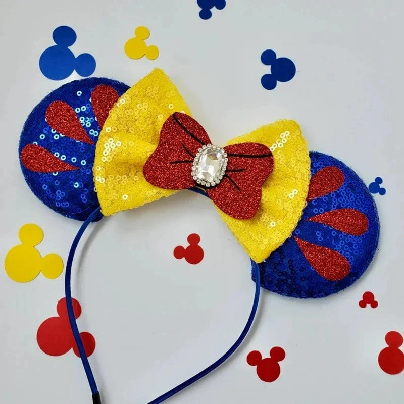 Disney Mickey Mouse Hairbands Frozen Ear Headband for Adults Anna Elsa Snowman Olaf Headwear Women Kids Girls Hair Accessories