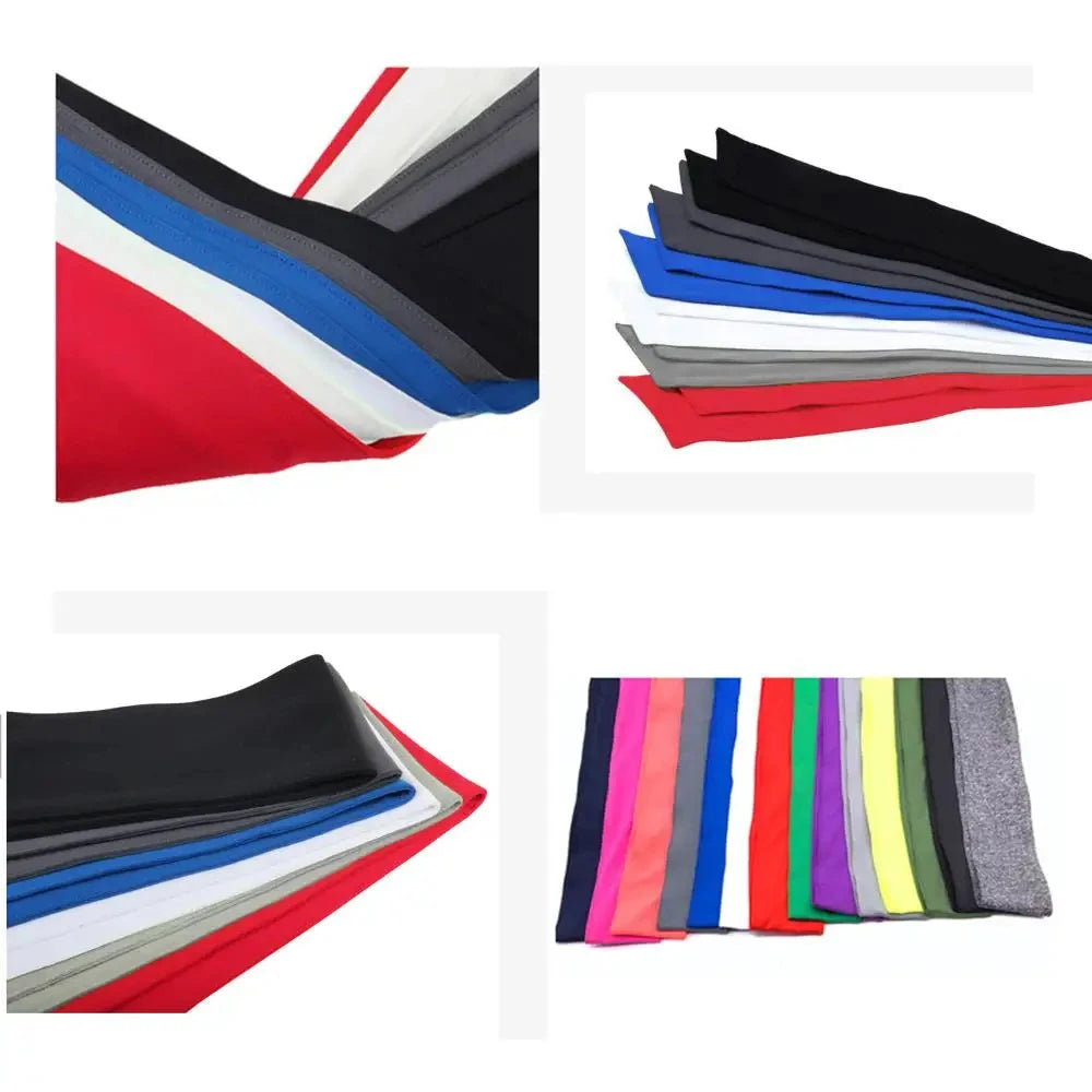 Elastic Sports Ribbon Pirate Sweatband for Tennis Unisex Men Women Teens Headband Gym Fitness Yoga Hair Bands Athletic Headwear