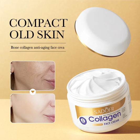 SADOER Collagen Firming Face Cream Moisturizing Hydrating Face Creams Faical Cream Beauty Face Skin Care Products