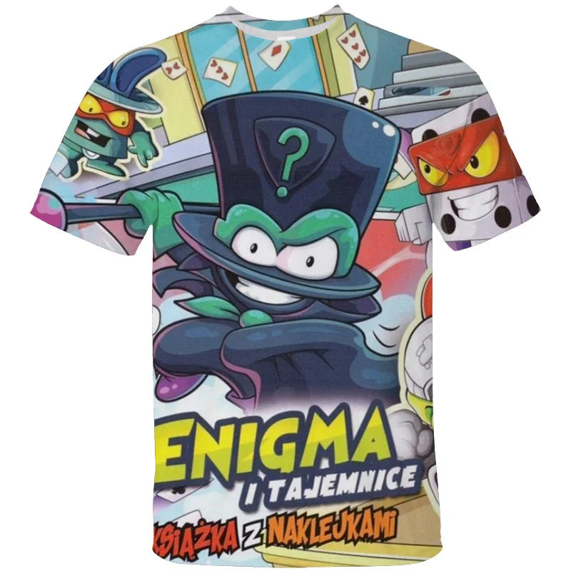 Women Men Super Zing 3D Print Clothing Super Sing Fashion Harajuku T Shirt Kid Anime Cartom Tshirts Casual O Neck Top Tshirt Y2k