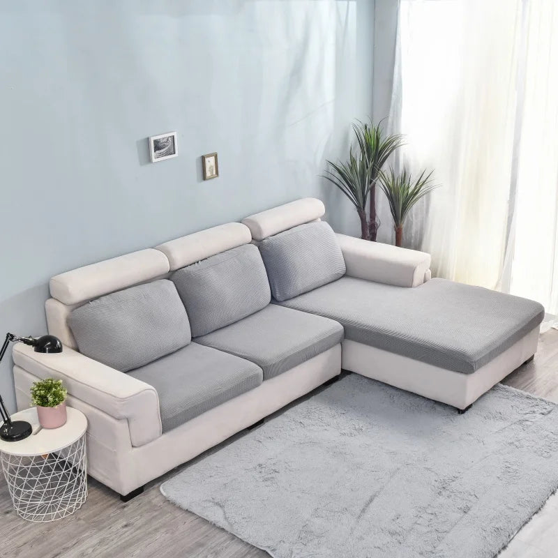 Thicken Elastic Sofa Cover For Living Room Solid Color Furniture Protector Sofa Cushion Cover slipcover Removable Couch Covers