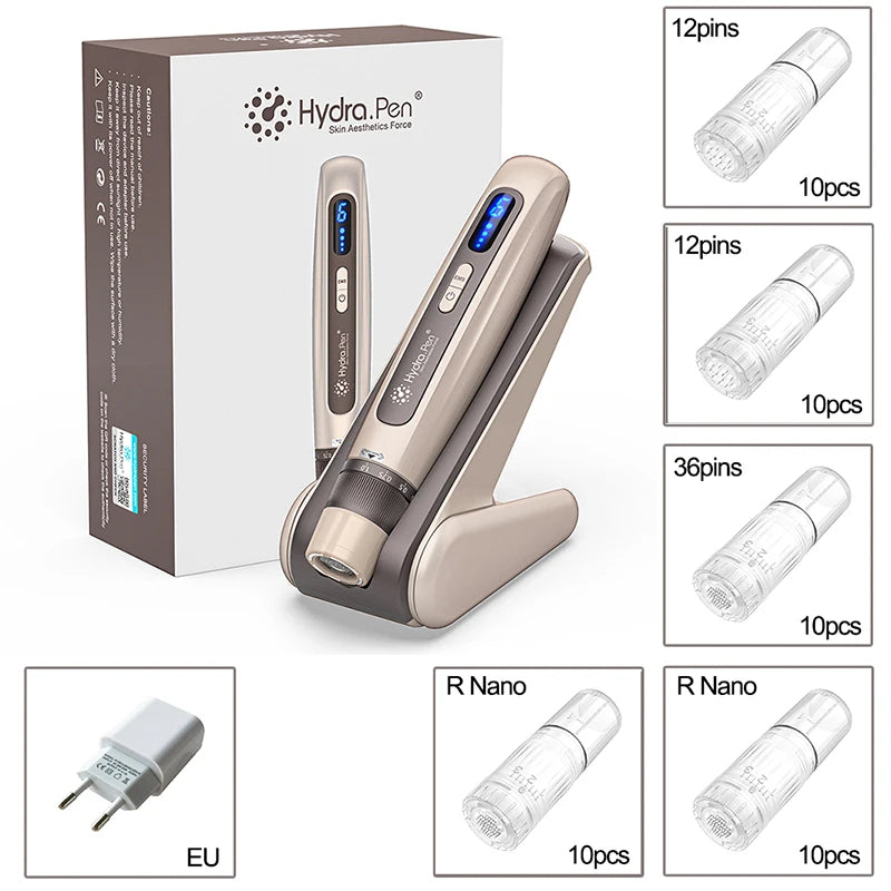 New  EMS Microcurrent Hydra Pen H5 Mesotherapy Automatical Serum Applicator Beauty & Care Derma Microneedling Pen