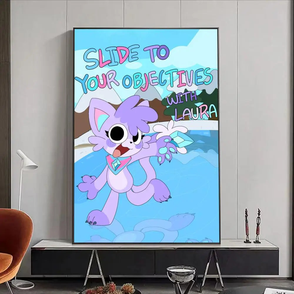 Game D-Dandys World Poster Premium Aesthetic Waterproof Wall Art Sticker for Living Room Or Home Decoration HD Prints Gift