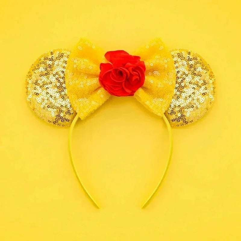 Disney Mickey Mouse Hairbands Frozen Ear Headband for Adults Anna Elsa Snowman Olaf Headwear Women Kids Girls Hair Accessories