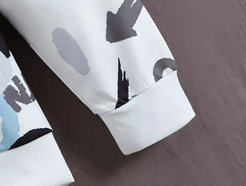New Spring Collection Men's Sweatshirt Japanese Cartoon Graphic Hoodie Plus Size Top Loose Fit Fashion Men's Clothing