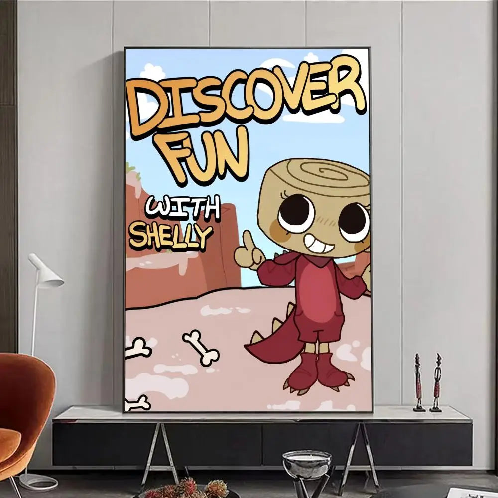 Game D-Dandys World Poster Premium Aesthetic Waterproof Wall Art Sticker for Living Room Or Home Decoration HD Prints Gift