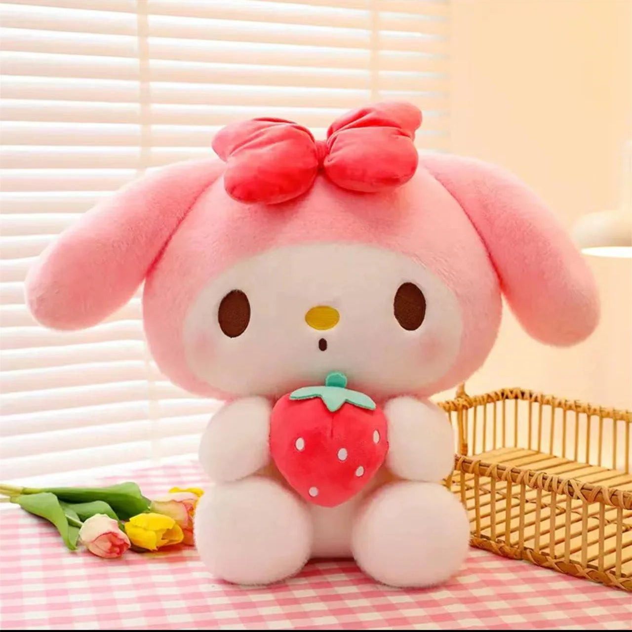 !! HOT Sanrio 25Cm Anime Kuromid Toys Kawaii Mymelody Cinnamorol Plush Soft Stuffed Animals Doll Plushie Pillow Xmas Gift Decor