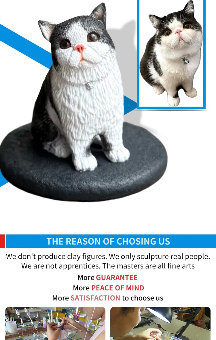 Custom Handmade Bobblehead Sculptures Figurines-Personalized 3d Clay Doll from Your Photo-Wedding Anniversary Gifts for Wife