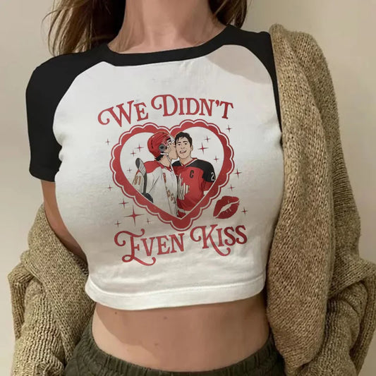 Heated Rivalry Print Graphic Crop Top Women's Sexy Cropped T Shirt Gothic Vintage T-Shirt Women Fashion Y2k Tshirt Clothes Girls