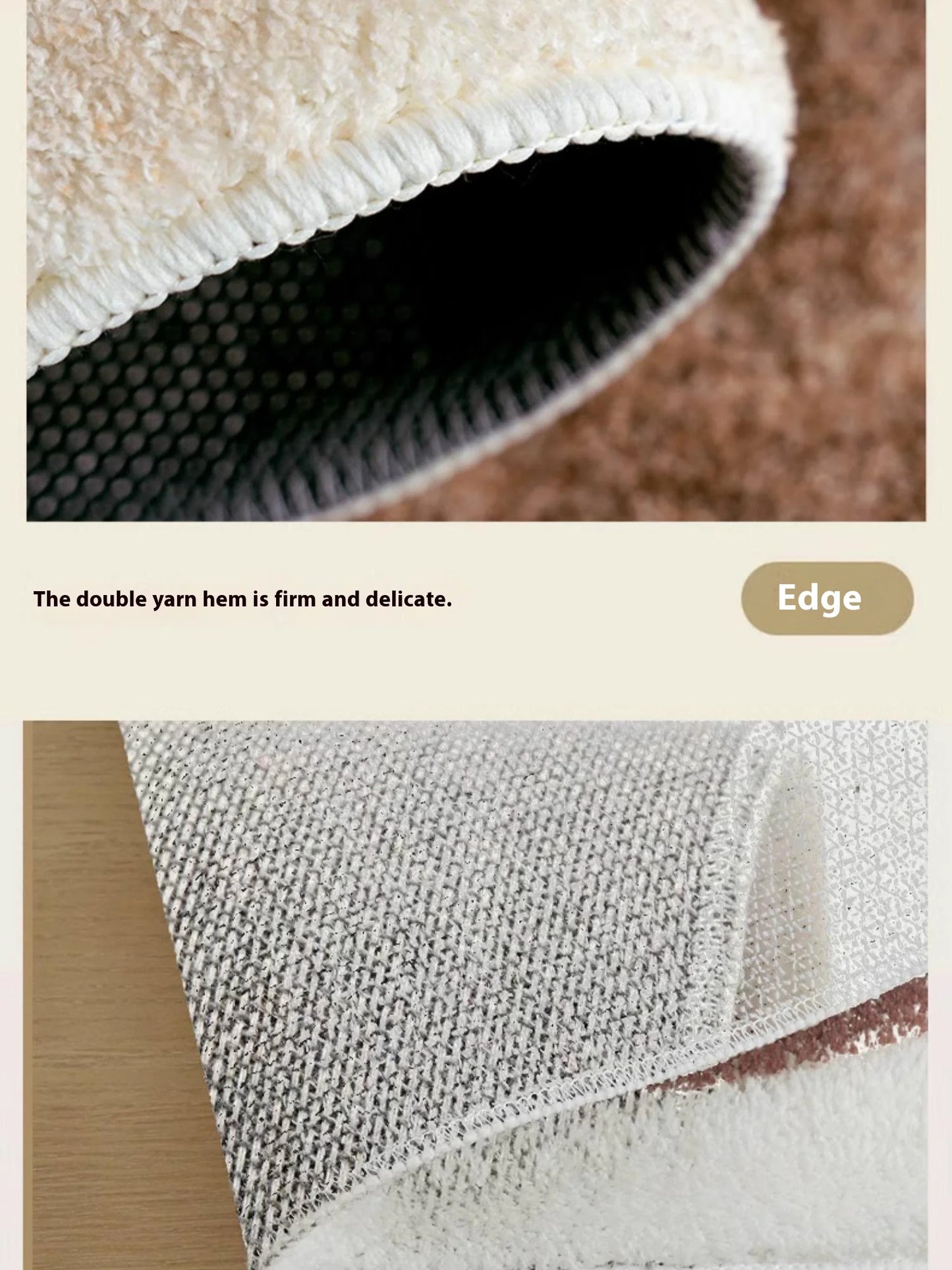 VIKAMA Upgrade Material Living Room Carpet Simple Thick Family Bedroom Minimalist Bed Rug Sofa Coffee Table Carpet Home Decor