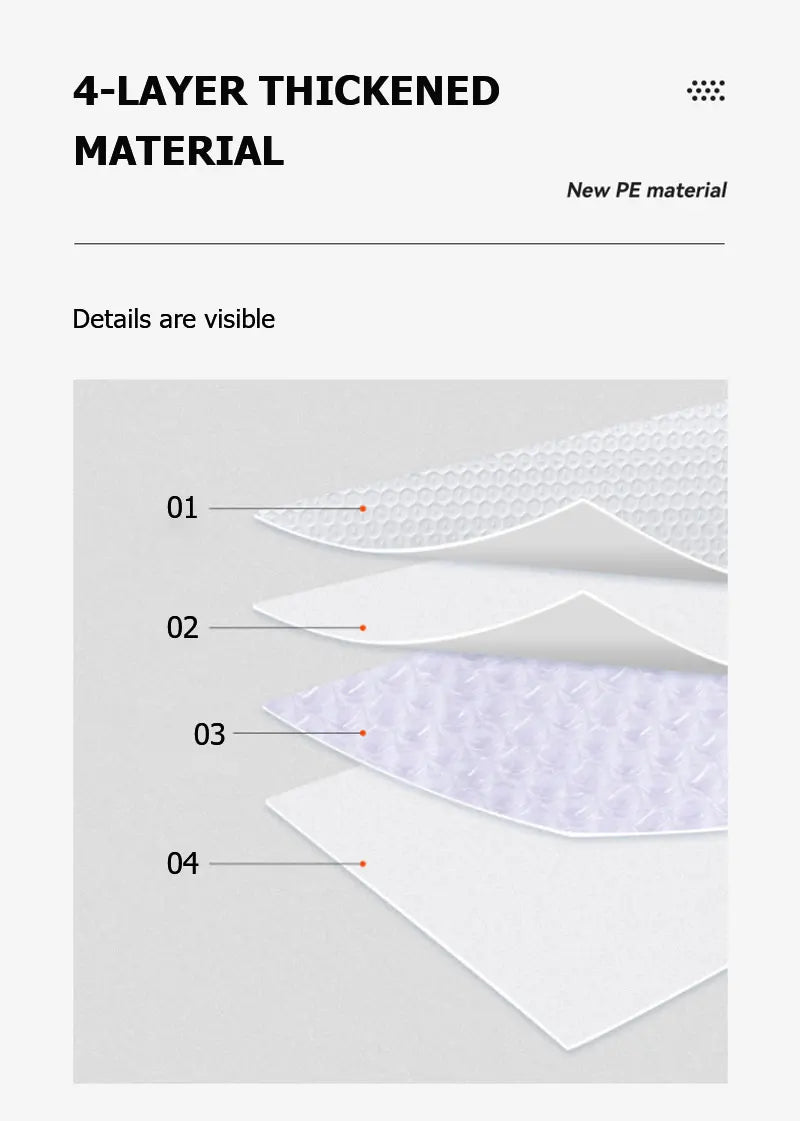 50pcs Film Waterproof Bubble Bag Packaging Express Bag White Foam Self Seal Packing Bag Shipping Bag Thickened Envelope Bags