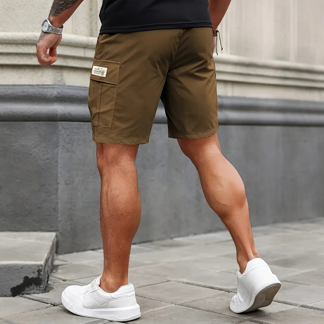 Man Cargo Shorts Casual Shorts for Outdoor Work Hiking Travel Durable Comfortable Multi Pocket Lightweight Fit