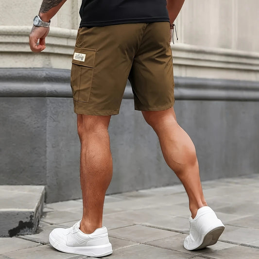 Man Cargo Shorts Casual Shorts for Outdoor Work Hiking Travel Durable Comfortable Multi Pocket Lightweight Fit