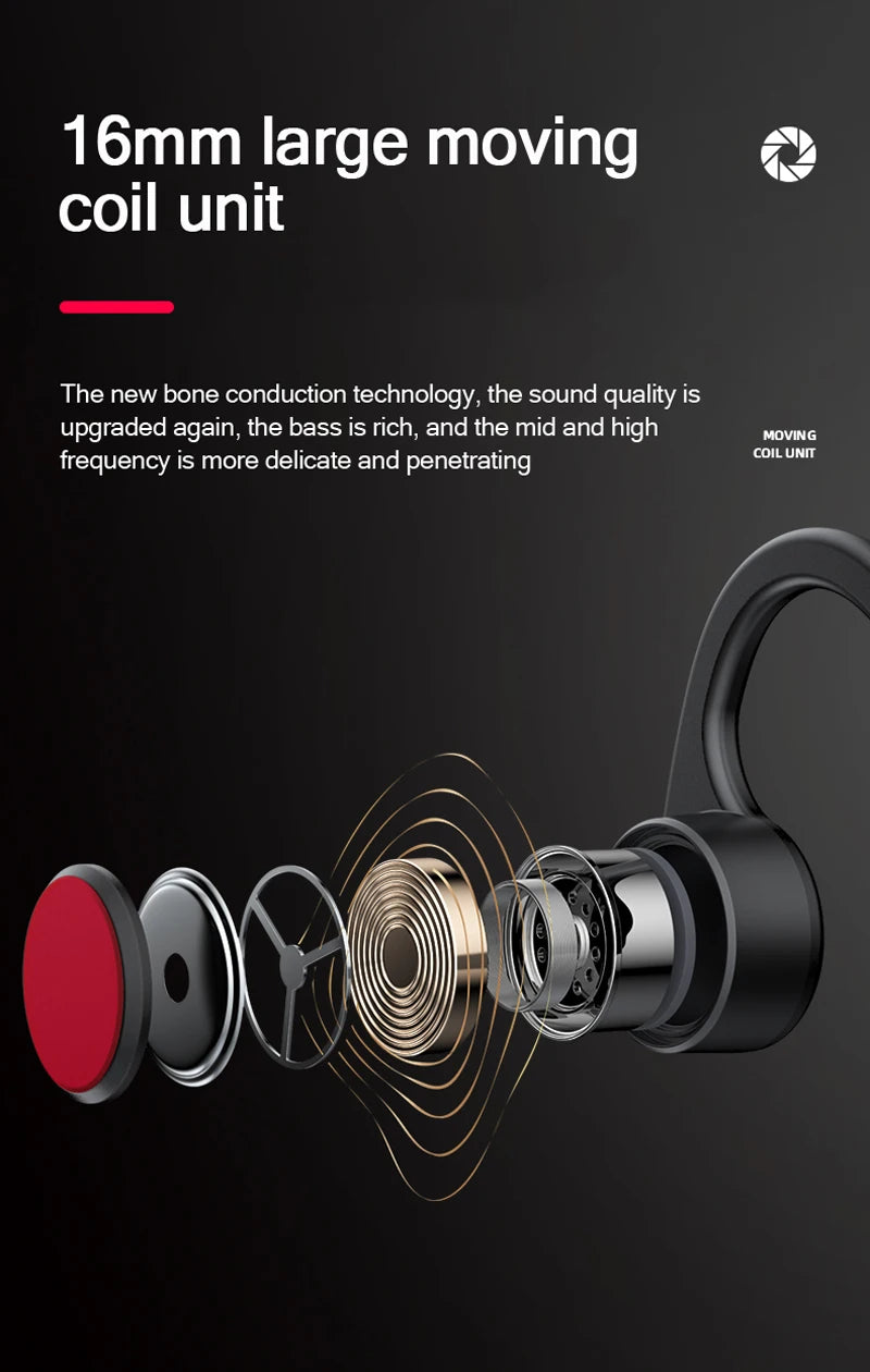 Original Lenovo X3 Pro Bone Conduction Wireless Bluetooth 5.3 Headphone 10pcs / 5pcs / 2pcs Ear Hook Sports Earphones Wholesale