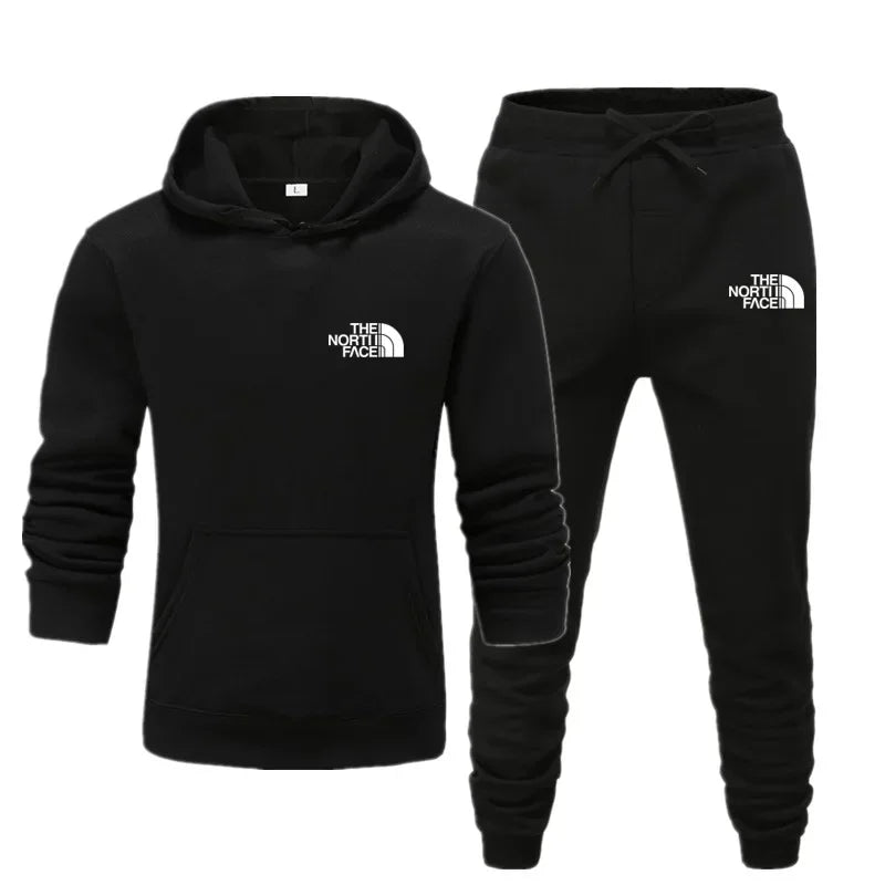 2025 Autumn New print Men's Women Fashion Casual Tracksuits Outdoor Fitness Jogging Hooded Sets Sports Luxury Hoodie+