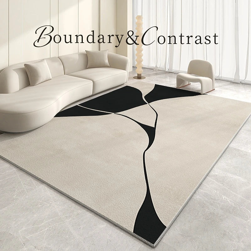 Light Luxury Living Room Decoration Plush Rug Cream Style Rugs for Bedroom Home Fluffy Soft Mat Cloakroom Large Area Carpet
