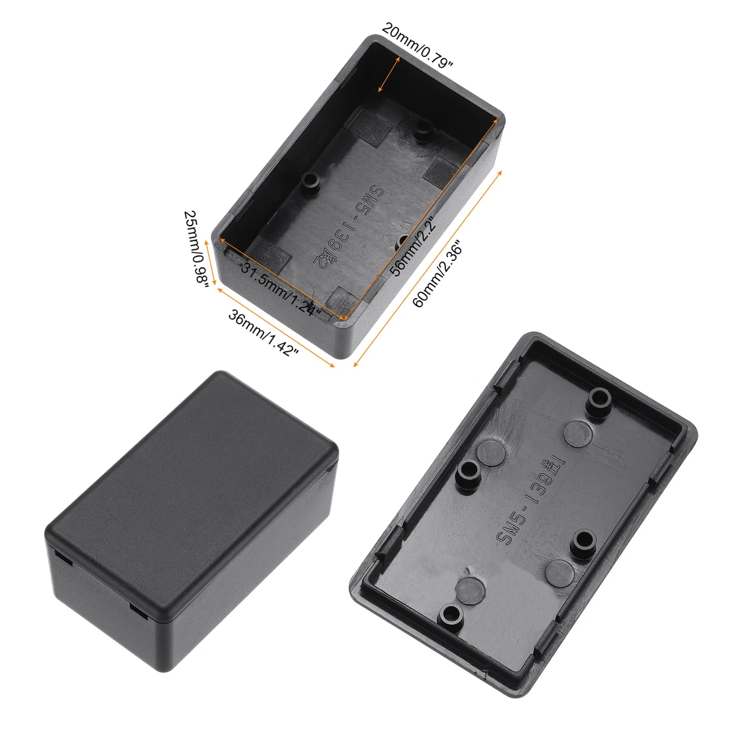 1-10Pcs Electronic Junction Box Dustproof ABS Plastic Project Box Storage Shell Housing Instrument Case Enclosure Control Boxes