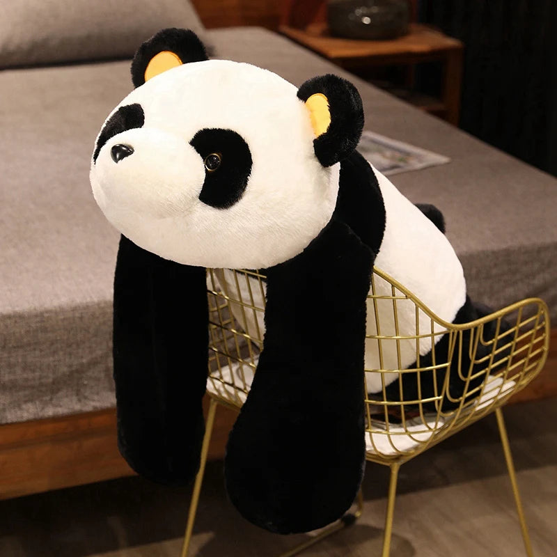 60cm-120cm Giant Panda Plush Toys Soft Sleep Pillow Cartoon Animal Bear Stuffed Baby Doll Classic Kids Birthday Christmas Gifts