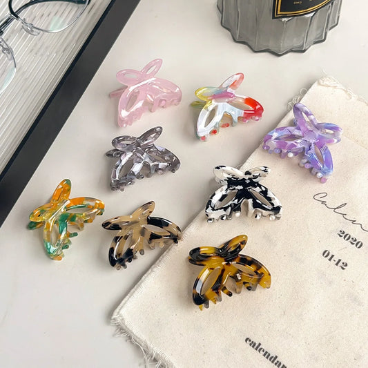 Small Butterfly Beautiful Hollow Butterfly Knot Hair Clip At The Nape of The Head Hair Clip Shark Clip Hair Accessory for Women