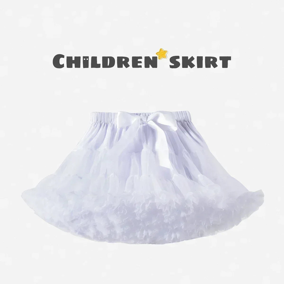 HOT Girls Tutu Skirts Solid Fluffy Tulle Princess Ball Gown Pettiskirt Kids Ballet Party Performance Dress for Children PP001