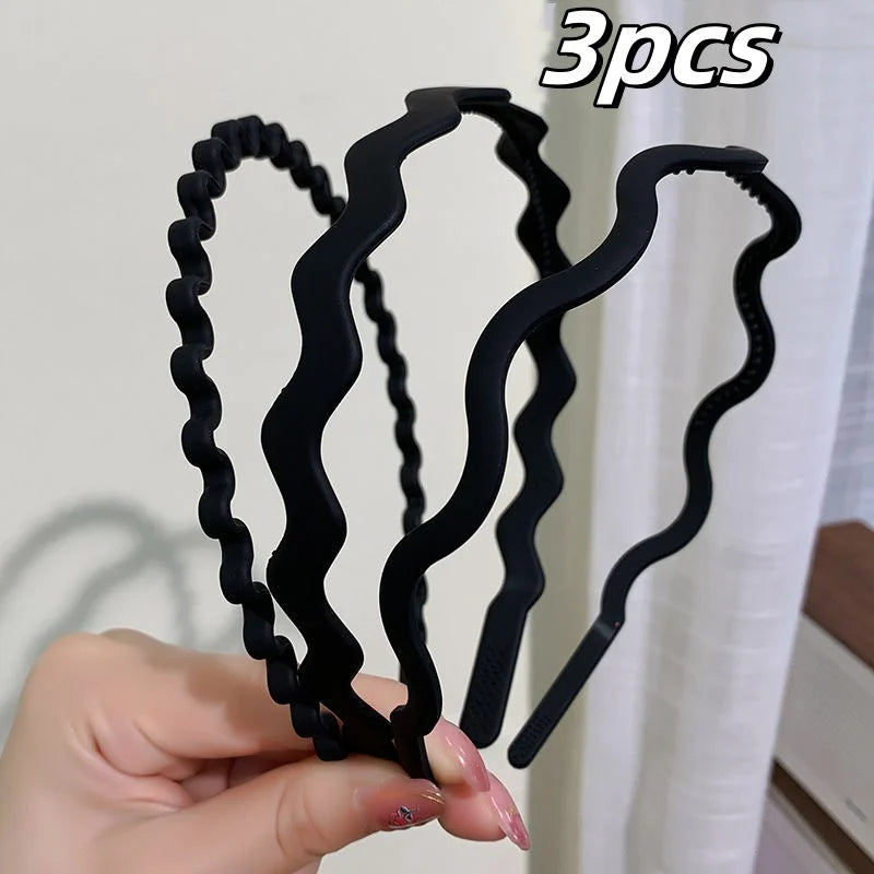 3pcs/Set Simplicity Acrylic Headband for Women Elegant Fashion Face Washing Hair Band Girls Headband Hair Accessories