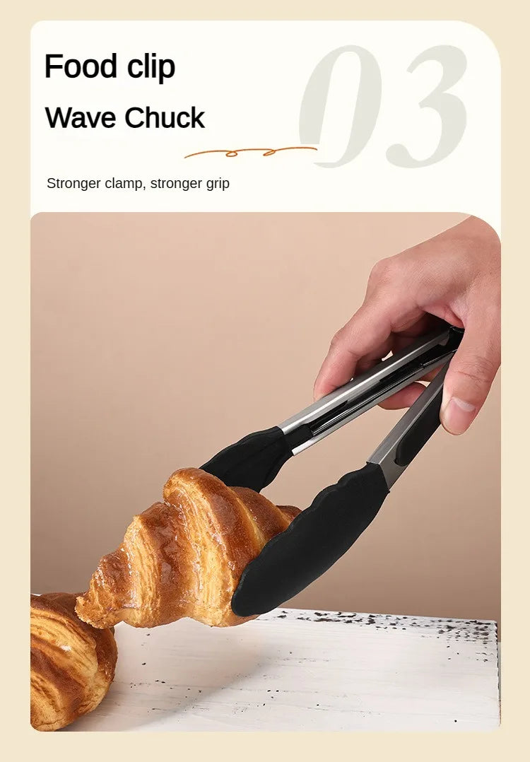 1/10PCS Food-Grade Silicone Kitchen Tools Set, Heat-Resistant Slotted Spoon for Non-Stick Cookware & Hot Pot, Multi-Use Strainer