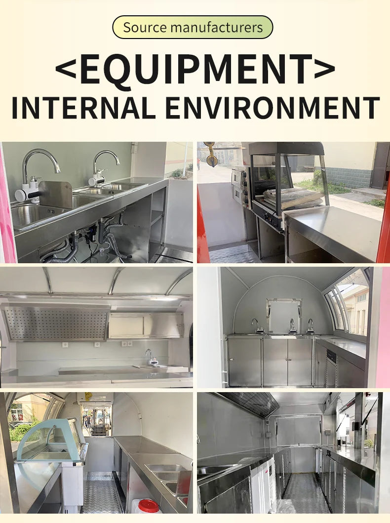 Factory Price Fully Equipped Exporter Mobile Fast Food Truck Trailer