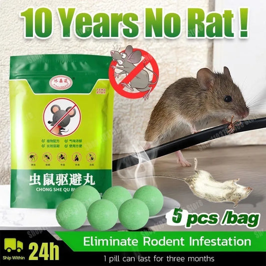 Effective Rat Mouse Repellent Balls Rats mouse trap Bait Mothballs Rat Controller Pill for Indoor Outdoor Rodent Control Protect