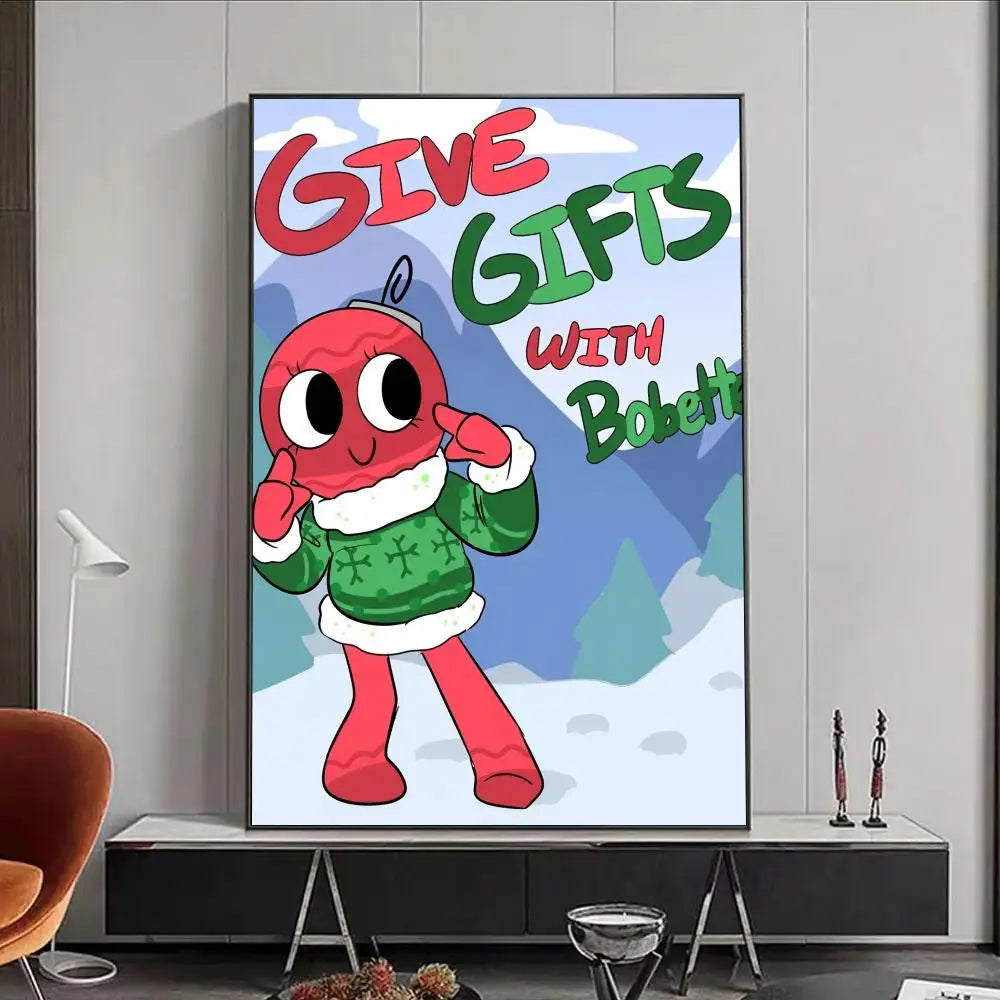 Game D-Dandys World Poster Premium Aesthetic Waterproof Wall Art Sticker for Living Room Or Home Decoration HD Prints Gift