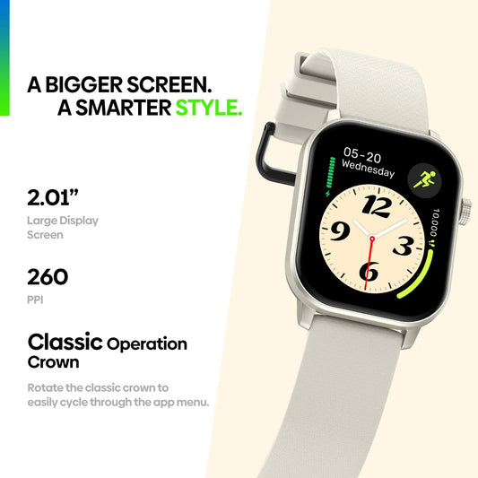 New 2025 Zeblaze GTS 3 GPS 2.01" Screen Sports Smartwatch Make/Receive Phone Calls Heart Rate SpO2 Stress Tracking Smart Watch