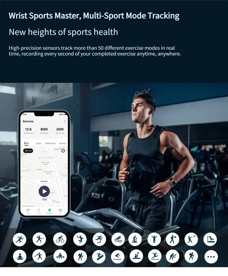 Smart Bracelet Heart Rate Blood Pressure Monitor Pedometer Waterproof Sport Fitness Tracker Men Women 2208A Electronic Bracelet
