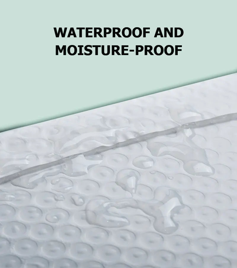 50pcs Film Waterproof Bubble Bag Packaging Express Bag White Foam Self Seal Packing Bag Shipping Bag Thickened Envelope Bags