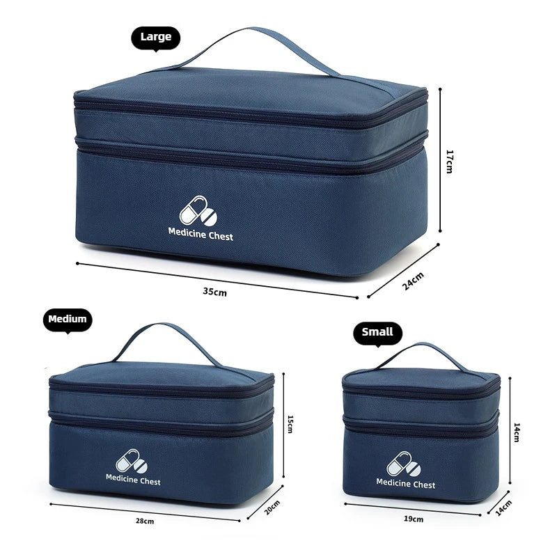 Outdoor Portable Medicine Storage Bag Home First Aid Bag Medicine Box Emergency Bag Epidemic Prevention Bag School Health Bag