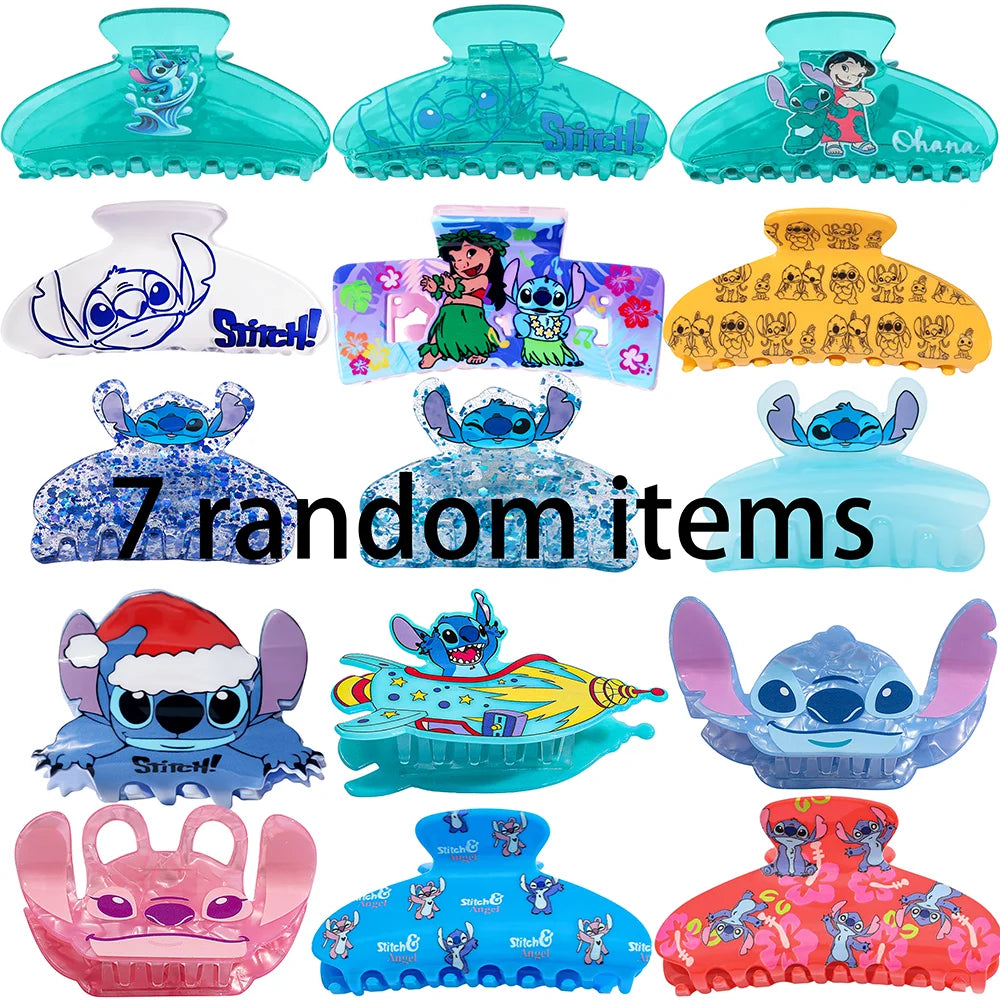 7 random Stylish Versatile Cute Steezy Hair Clip Fashionable Cartoon Hair Accessory Headwear for Kids And Adults