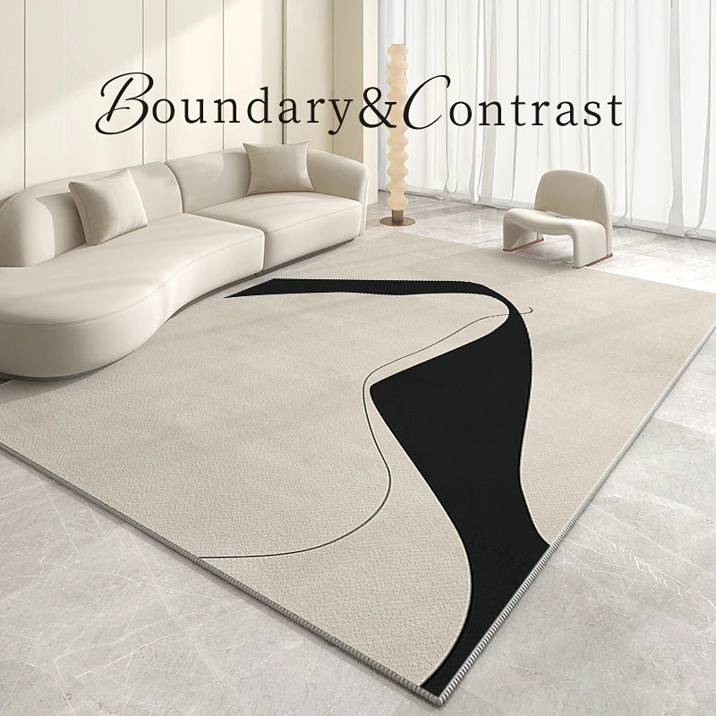 Light Luxury Living Room Decoration Plush Rug Cream Style Rugs for Bedroom Home Fluffy Soft Mat Cloakroom Large Area Carpet