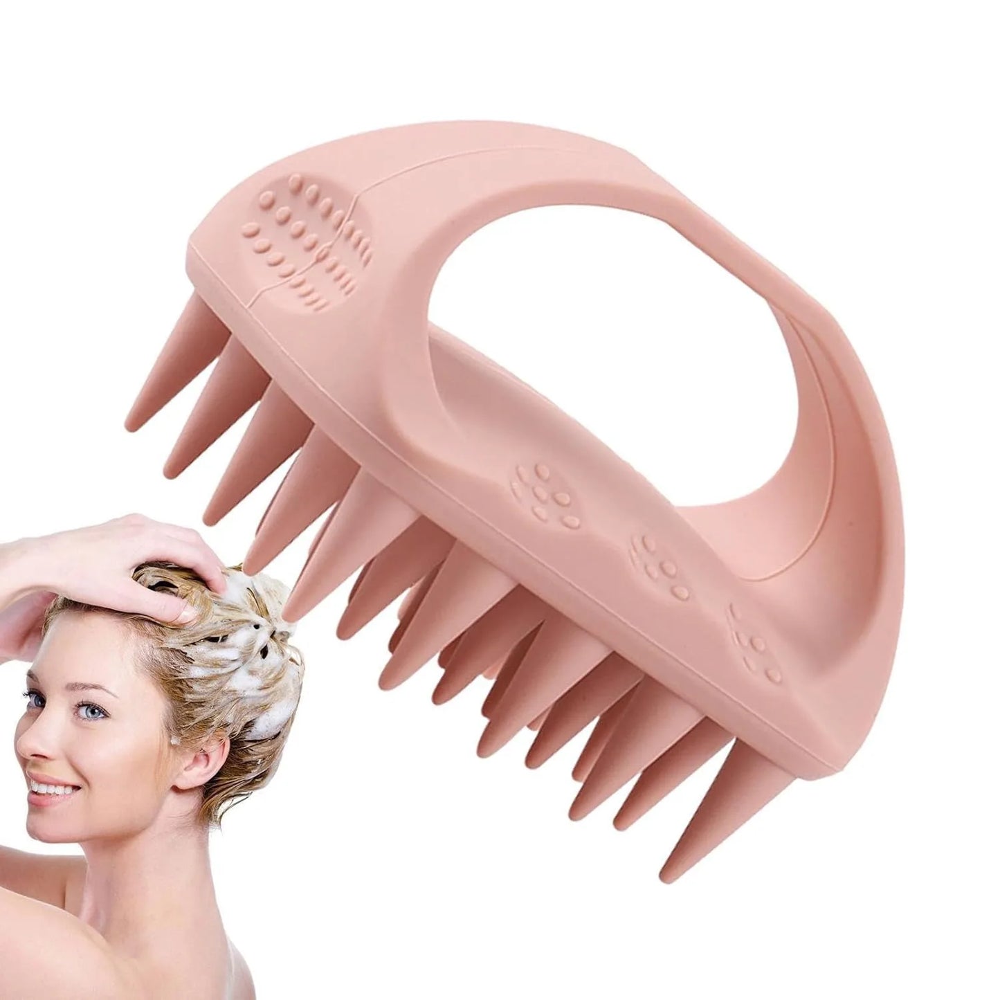 Scalp Massager Hair Growth,Scalp Scrubber with Soft Silicone Bristles for Dandruff Removal,Shampoo Brush for Men Women Kids Pets