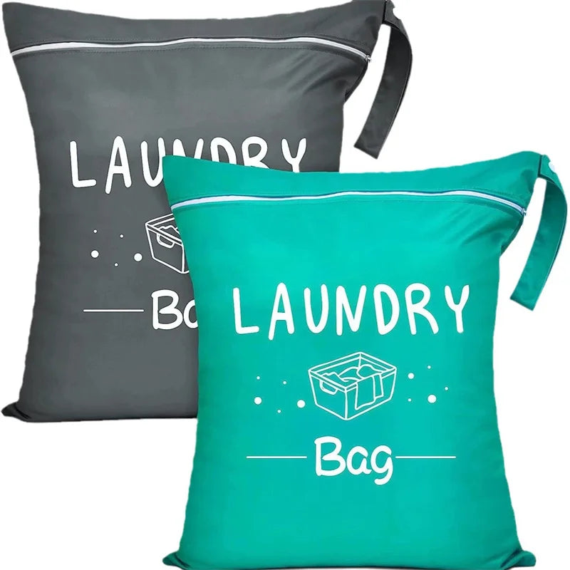 Large Travel Laundry Bag Waterproof Wet Dry Bags for Gym Clothes Swimming Yoga Machine Washable Dirty Clothes Organizer