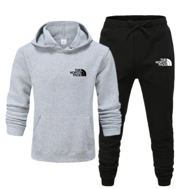 2025 Autumn New print Men's Women Fashion Casual Tracksuits Outdoor Fitness Jogging Hooded Sets Sports Luxury Hoodie+