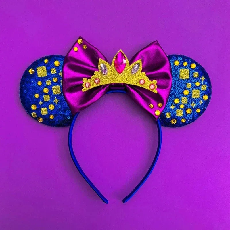 Disney Mickey Mouse Hairbands Frozen Ear Headband for Adults Anna Elsa Snowman Olaf Headwear Women Kids Girls Hair Accessories