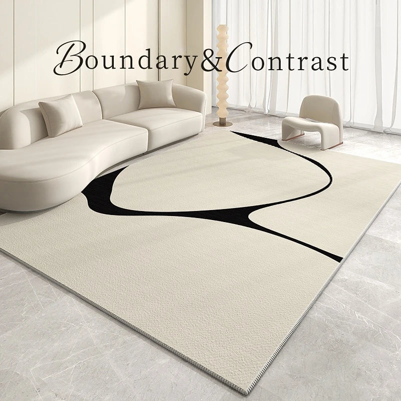 Light Luxury Living Room Decoration Plush Rug Cream Style Rugs for Bedroom Home Fluffy Soft Mat Cloakroom Large Area Carpet