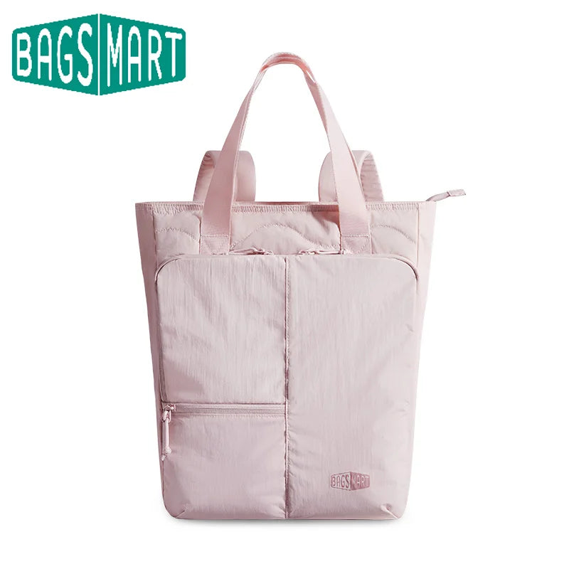 BAGSMART Large Capacity College Tote Bag Commuting Women's Handbag 15.6 inch Laptop Bag for Business Travel Commuting