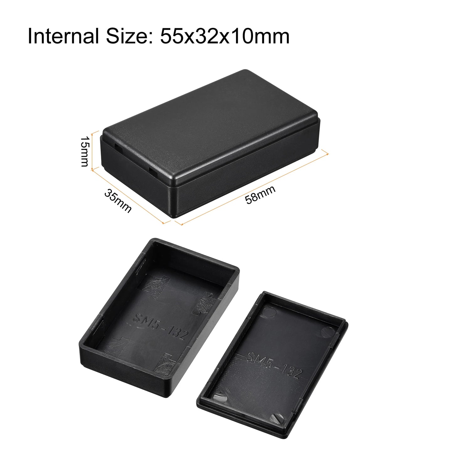 1-10Pcs Electronic Junction Box Dustproof ABS Plastic Project Box Storage Shell Housing Instrument Case Enclosure Control Boxes