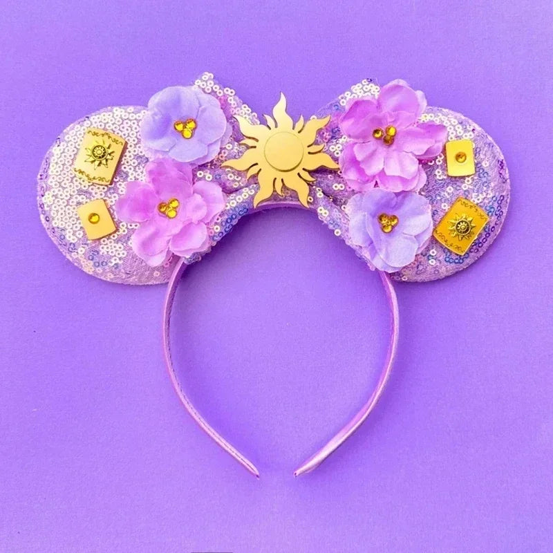 Disney Mickey Mouse Hairbands Frozen Ear Headband for Adults Anna Elsa Snowman Olaf Headwear Women Kids Girls Hair Accessories