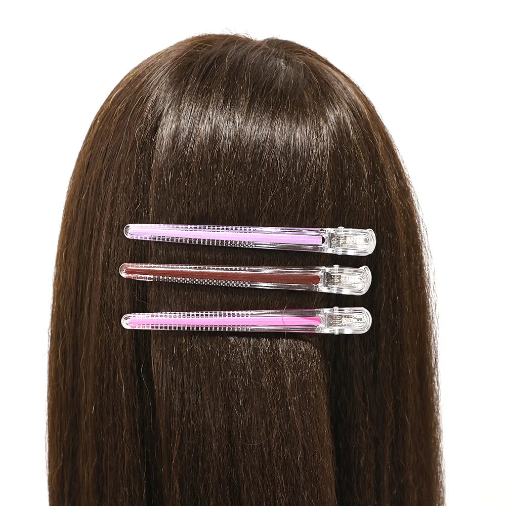 12pcs Pro Seamless Alligator Clip Hair Clip Barbershop Haircutting Sectioning Hairpin Salon Household Styling Tools Accessories