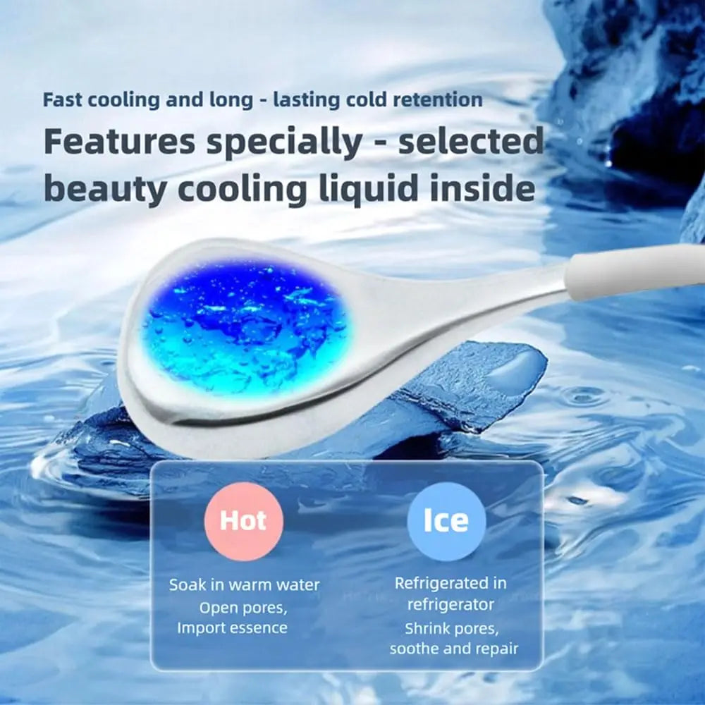 Ice Globes for Face Eyes Stainless Steel Cryo Sticks for Beauty Routines Facial Cold Roller Cooling Globes for Puffiness Wrinkle