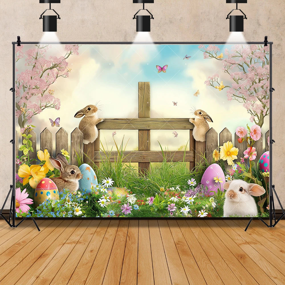 Easter Jesus Communion Cross Theme Banner Shooting Background Cloth, Children Birthday Decoration Photography Studio Background