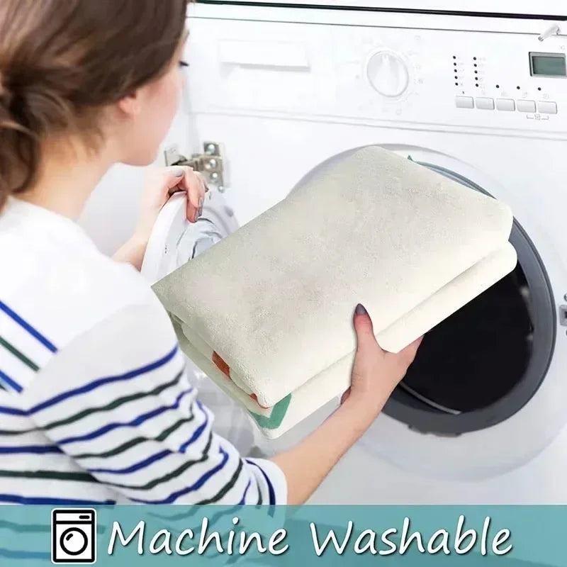 Cute Animals Print Large Area Round Rug Non-Slip Wear-resistant Circle Carpet for Living Room Bedroom Soft Floor Mat Home Decor