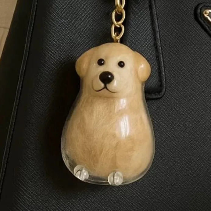 Dog Hair Storage Cute Pendant Keychain Bag Pendant Couple Car Key Chains  Souvenir Collection Gift Pet Hair Memorial Pet Lovers